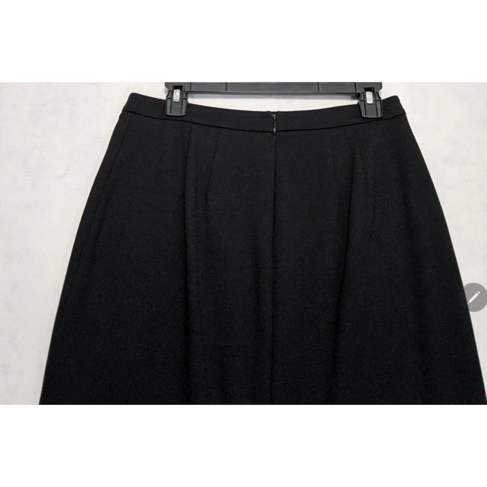 Talbots Skirt Sz 4 Black Stretch Pencil Knee Length Pockets Ponte Office Career - Picture 4 of 5
